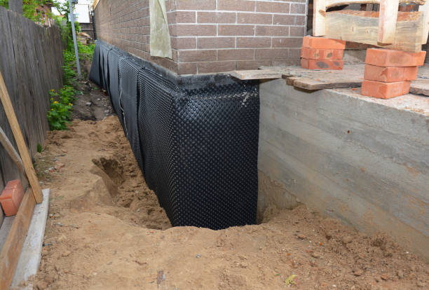 SJ Waterproofing Pros technician performing targeted Basement Waterproofing assessment in Williams, IN